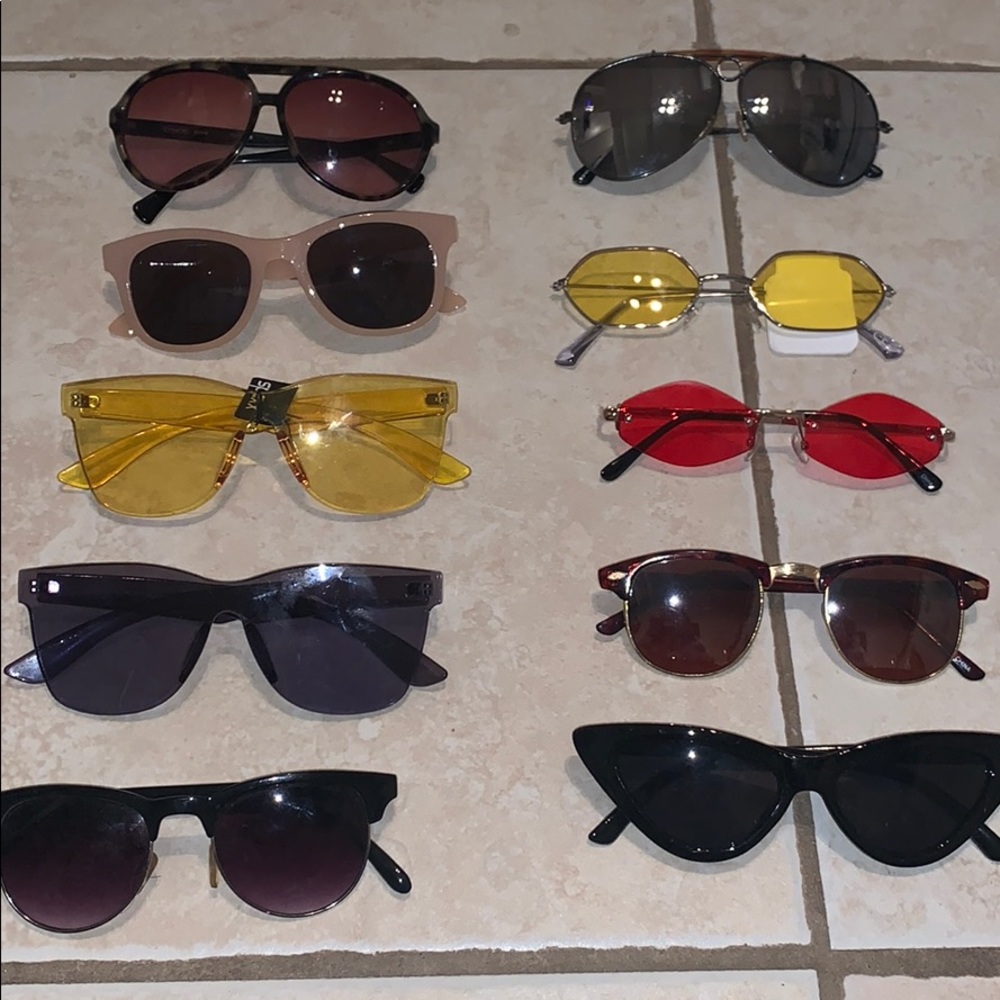 Coach. Urban outfitters. no name mixed sunglasses.